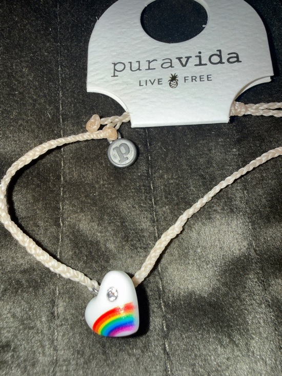 Pure Vida Jewelry - PureVida Bracelet Pure Vida new with tags Rainbow HEART with Crystal NEW